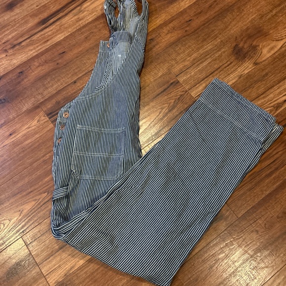 Dickies, blue and white stripe engineer overalls - Picture 4 of 8